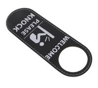 GLEAVI Cartello Bifacciale da Appendere alla Porta Ufficio, Gancio Robusto per Maniglia Hotel, Pannello Comunicazione in Inglese e Colori Vivaci per Spazi di Lavoro