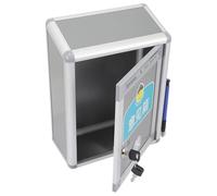 GLEAVI Cassetta delle Lettere da Esterno in Lega di Alluminio Serratura, Contenitore per Posta e Casella Reclami da Parete, Urna Elettorale Pubblica Salvaspazio per Ufficio e Spazi