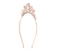 GLEAVI Cerchietto per Chioma Corona di Compleanno per Ragazza 18 Anni in Lega Design Numerico Tiara da Principessa per Festa e Decorazioni di Compleanno