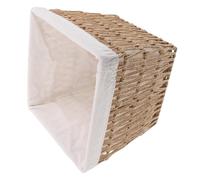 GLEAVI Cestino per il pane: cestino per il pane intrecciato a mano con fodera in cotone - organizer per servire frutta e snack in corda di carta per il tavolo da lavoro della cucina