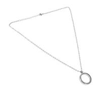 GLEAVI Ciondolo Resistente alla Corrosione Tondo in Metallo Inossidabile Argento con Design Apribile a Vite per Ricordi di Animali Domestici e Collane Fai da Te