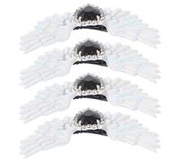 GLEAVI Clip per Scarpe Pietre Luminose a Forma di Piume e Cuore, Fibbie Staccabili per Stivali Robusti, Accessori Gioiello per Scarpe da Donna e Sposa, Set 4 Pezzi, Decorazioni Fai da Te