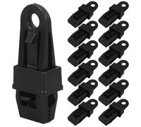 GLEAVI Clip per Tende da Sole Antivento 20 Pezzi in Plastica per Fissaggio Teloni e Teli Ombreggianti Morsetti Resistenti per Campeggio e Uso Esterno Accessori Utili per Camper e