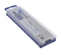 GLEAVI Compasso da Disegno Tecnico in Metallo Nucleo di Piombo Efficiente, Righello Girevole e Confezione Singola Protettiva, Strumento Professionale per Forniture di Disegno