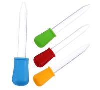 GLEAVI Contagocce Trasparenti in Plastica Set Da 4 Pipette Graduabili Per Oli Essenziali e Medicinali Facili Da Pulire e Smontabili Per Ragazzo Ragazza e Esperimenti Scientifici