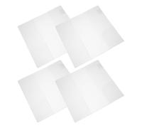 GLEAVI Copertine per Libri in Pvc Opaco Resistenti alla Rottura, Confezione da 4 Pezzi per Quaderni e Agende, Perfette per Studenti in Ufficio e Giorni Lavorativi