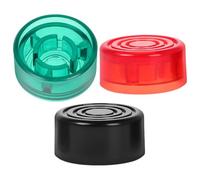 GLEAVI Copri-Pedale per Effetti Chitarra Elettrica Punta Interruttore Antiscivolo Tappi per Pulsanti Pedale Multicolore Verde Scuro Nero Rosso Protezione Ergonomica per Pedaliera