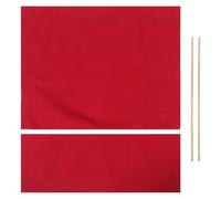 GLEAVI Coprisedia di Ricambio in Tela Rossa per Sedia da con Materiale Canvas e Bambù, Seduta Confortevole e Installazione Semplice per Relax All'aperto