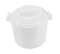 GLEAVI Cuociriso Microonde con Coperchio Ermetico Versatile Pentola per Pasta e Verdure al Vapore Contenitore per Cottura e Facile Pulizia per