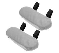 GLEAVI Cuscinetti per Braccioli Sedia da Ufficio e Gioco 2 Pezzi in Memory Foam Grigio Ergonomici per Supporto Gomito Comfort Prolungato Casa e Ufficio