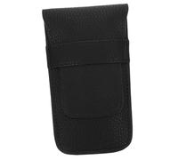 GLEAVI Custodia per Orologio in Pelle PU Nera Organizer Portatile per Orologio da Polso Custodia per Bracciale da Viaggio e Uso Quotidiano