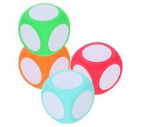 GLEAVI Dadi di Schiuma 6 CM Cancellabili a Secco per Supporto Didattico e Giochi di Probabilità Set 4 Pezzi Multicolor per Scuola