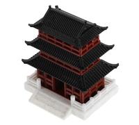 GLEAVI Decorazioni per Padiglione Roccioso Pagoda Statua da Giardino Decorazioni per Acquario Plastica Marrone