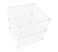 GLEAVI Divisori per Frigorifero e Congelatore 37X37X36 CM in Filo Metallico Resistente al Gelo Scaffale Portaoggetti per Organizzazione Efficiente degli Alimenti in Freezer e Frigo