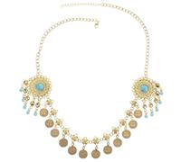 GLEAVI Fascia la Testa Vintage con Decorazione per Chioma Boho in Catena da Sposa Dorata, Accessorio per Chioma da Donna per Matrimoni e Feste Elegante e Resistente