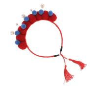 GLEAVI Fascia Per Dell'opera Di Pechino Abbellito Raccondare La Fascia Per La Testa Donna Fascia Decorativa in Stile Antico Clip Per Ragazza Capodanno Cinese Christmad Stoffa