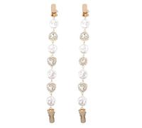 GLEAVI Fermagli per Maglioni da Donna Perle Barocche Set 2 Pezzi Spille per Cardigan e Scialle Clip Leggere e Decorative per Abbigliamento Femminile Adatte per Feste e Cerimonie