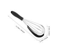 GLEAVI Frusta Manuale per Uova in Acciaio Inox 2 Pezzi Sbattitore Rotante Portatile per Cucina e Pasticceria Frusta a Palloncino Salvaspazio per Miscelare Impasti e Dolci