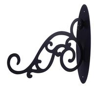 GLEAVI Gancio da Parete in Ferro Nero per Appendere Vasi da Fiori, Lanterne e Decorazioni da Esterno, Portavasi da Parete Resistente Installazione a Vite per Giardino e Balcone