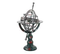 GLEAVI Globo in Metallo Vintage Base in Ferro e Design per Decorazione Tavolo Globo Rotante per Ufficio e Casa