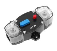GLEAVI Interruttore automatico con ripristino manuale, motore elettrico da 30 A, autoradio, portafusibili in, inverter per auto, camper, barche, marine