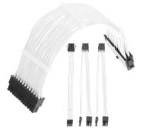 GLEAVI Kit di Prolunga 12v per Cavo PC Cavi in Rame e Abs, Prolunga Cavo PC Modulare da 20cm Cable Manager e Forma Modellabile, per Alimentatori Atx