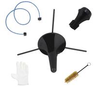 GLEAVI Kit la Pulizia Tromba Piccolo Supporto, Spazzole per Valvole e Tubi, Sordina Silenziosa e Guanto di Manutenzione Portatile per Strumenti Musicali