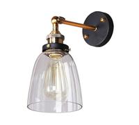 GLEAVI Lampada da Parete Decorativa in Ferro Stile Industriale Vintage, Applique per Balcone e Studio senza Lampadina, Illuminazione da Parete per Bar e Centro Commerciale