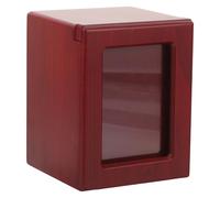GLEAVI Legno Marrone Urna Commemorativa Compatta e Portatile, per Conservare le Ceneri di Gatto e Cane, per Memoriale e Ricordo, per Animali Domestici