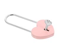 GLEAVI Lucchetto a Forma di Cuore in Lega di Zinco Resistente Piccolo Lucchetto per Coppia Chiave Set da 2 Pezzi per Valigia Armadietto e Diario Decorativo Rosa