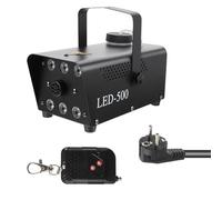 GLEAVI Macchina per Nebbia Automatica Luce LED Rgb 500w, Metallo Resistente, Capacità 0,3l, per Bar e Club, Effetto Fumo per Atmosfera Unica
