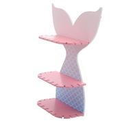 GLEAVI Mensola Da Parete Forma Coda Sirena Scaffale Espositivo in Decorazione Stoccaggio Da Appendere Montare Parete Fioriera Supporto Esposizione Vaso