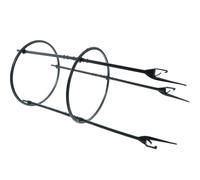 GLEAVI Mensola per Piante Rampicanti Supporto in Plastica 3 Pali 2 Anelli 20 CM per Giardino Patio e Prato Resistente a Vento e Pioggia