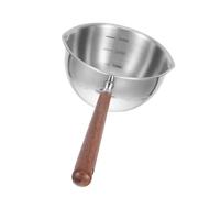 GLEAVI Mestolo in Acciaio Inox per Zuppa con Doppio Beccuccio, Manico lungo Antiscottatura, Utensile da Cucina per Servire Salse e Zuppe, Adatto a Uso Domestico e Professionale