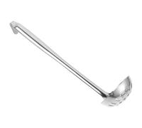 GLEAVI Mestolo : mestolo in acciaio inossidabile con manico a gancio - lungo e profondo, cucchiaio schiumarola per utensili da cucina per eventi di catering a buffet con pentole calde.