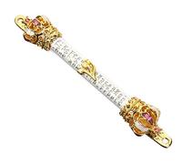 GLEAVI Mezuzah Ebraica in Metallo Design a 2 Fori Targa Protezione Mezuzah Religiosa per Esterna Decorazione Ebraica per