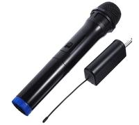 GLEAVI Microfono Wireless Cordless per Karaoke con Segnale Stabile e Riduzione del Rumore, in Plastica Nero, per Casa e Eventi di Danza,