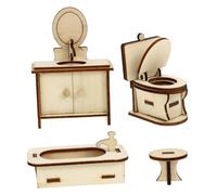 GLEAVI Mini da Bagno e Miniatura Accessori delle Decorazioni Leggere e Realistiche per Giochi Miniatura