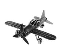 GLEAVI Modellino Aereo Battuto Vintage Decorazione Desktop Retrò Resistente Piccolo e Leggero per Collezionisti e Appassionati Aviazione
