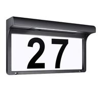 GLEAVI Numero Civico Solare LED Illuminato per Esterni Targa Numeri Personalizzabili per Giardino e Cortile Insegna Luminosa a Energia Solare per Indirizzo Casa