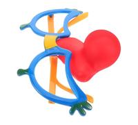 GLEAVI occhiali con naso rosso da clown bicchieri naso divertente Fornitura professionale piccolo ragazzo Carino favore pazzo puntello Clown Prop stand Vacanza plastica