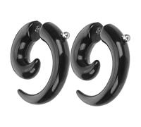 GLEAVI Orecchini a Corno Neri 2 Pezzi in Metallo per Uomo e Donna Stile Punk Unici Piccoli Accessori per Nightclub e Diverse Occasioni