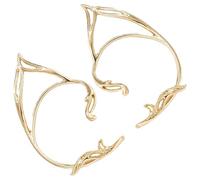 GLEAVI Orecchini Ear Cuff Donna a Polsino in Lega Dorata Gioielli delle Fate Leggeri e Non Piercing Clip Auricolare Cavo Moda per Tutti gli Stili