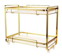 GLEAVI Organizer da Banco Ripiani Finitura Effetto Mensola Angolare per Bagno Portacosmetici e Accessori Facile da e Smontare Design