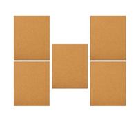 GLEAVI Pannelli di Sughero Fonoassorbenti Autoadesivi 5 Pezzi 297X210X1Mm per Decorazione Casa e Ufficio, Utili per Bacheche e Sottobicchieri