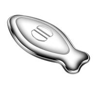 GLEAVI Piatto da Portata per Pesce: Piatto in Acciaio Inox a Forma di Pesce con Coperchio, Maniglia, Foro di Ventilazione, vaporiera per Frutti di Mare, Ovale, Vassoio per Alimenti per Feste, Frutta