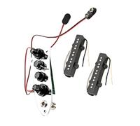 GLEAVI Pickup per Basso Elettrico Jb a 5 Corde Set di Accessori per Basso Ferro Argento Leggero e Compatto G100