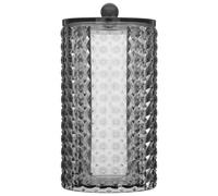 GLEAVI Porta-cotone acrilico, contenitore per cosmetici, organizer rotondo in cotone, dispenser per dischetti struccanti con coperchio per bagno o mobiletto del bagno