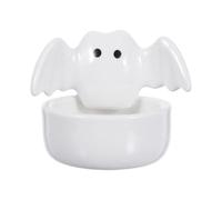 GLEAVI Portacandele in Materiale Ceramico Opaco a Forma e Pipistrello, Resistente ai Graffi, per Decorazioni Nordic e Gothic di Halloween e Feste