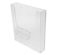 GLEAVI Portadocumenti da Muro Trasparente Acrilico Espositore per Brochure e Depliant da Ufficio Organizer per Documenti Design Semplice e Stabile Facile da Installare e Utilizzare